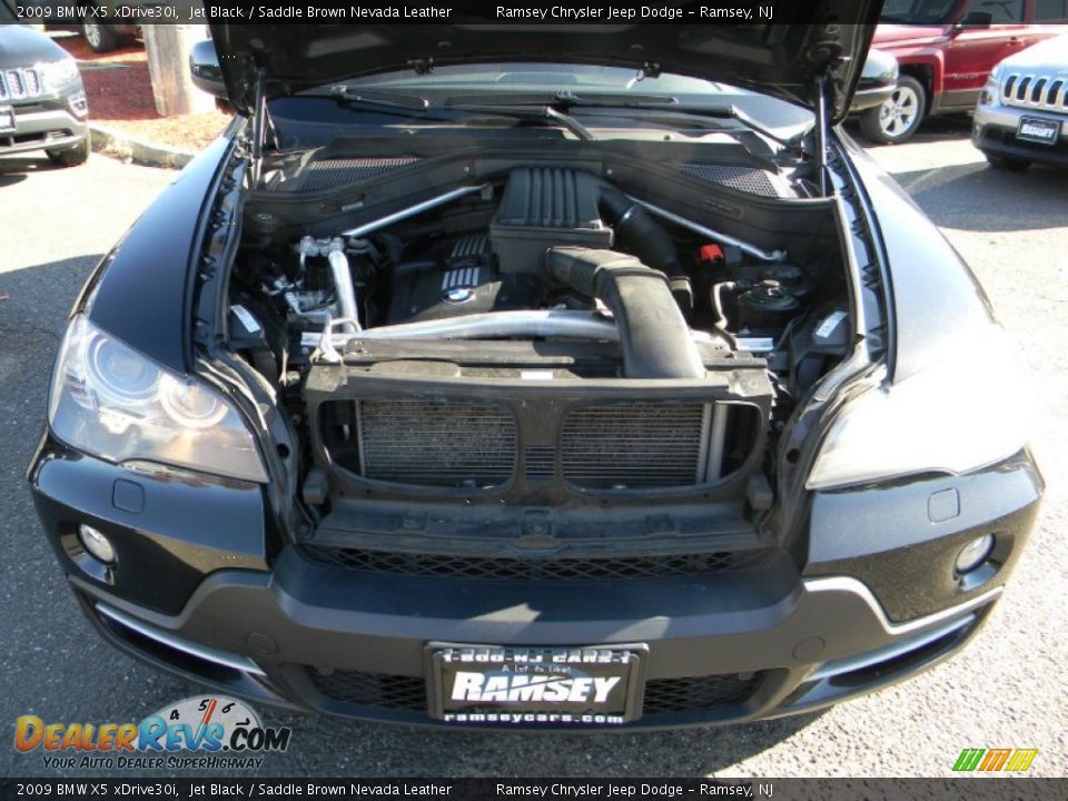 2009 BMW X5 xDrive30i Jet Black / Saddle Brown Nevada Leather Photo #3