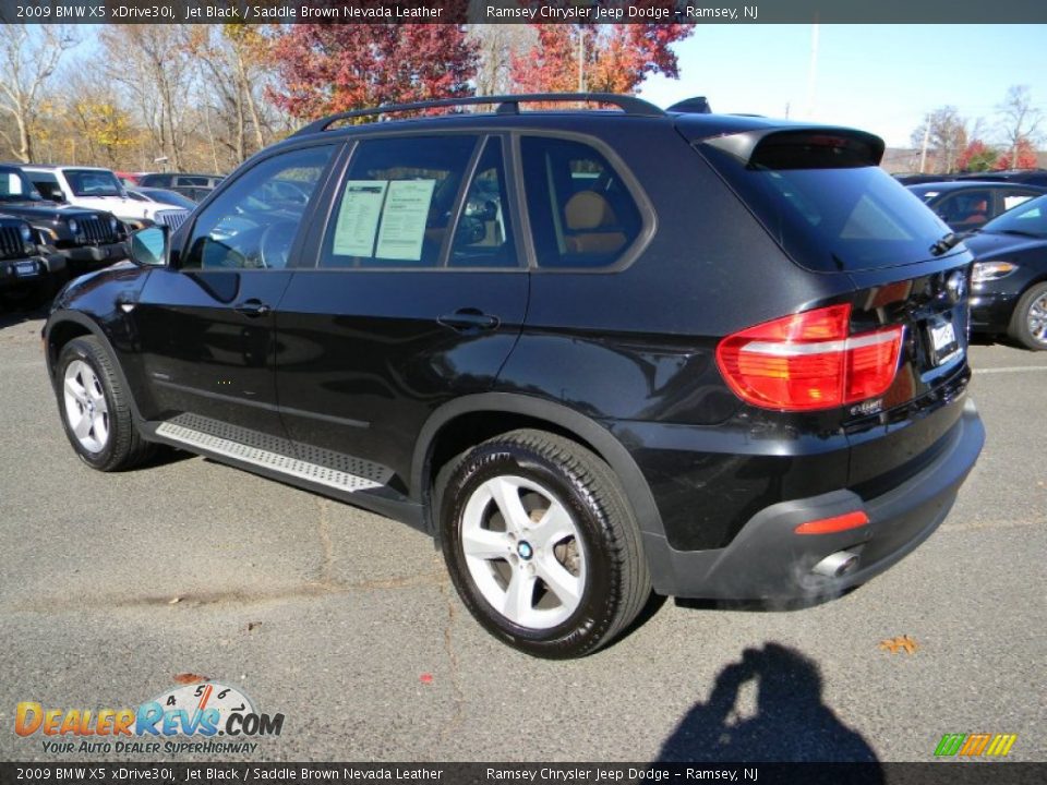 2009 BMW X5 xDrive30i Jet Black / Saddle Brown Nevada Leather Photo #5