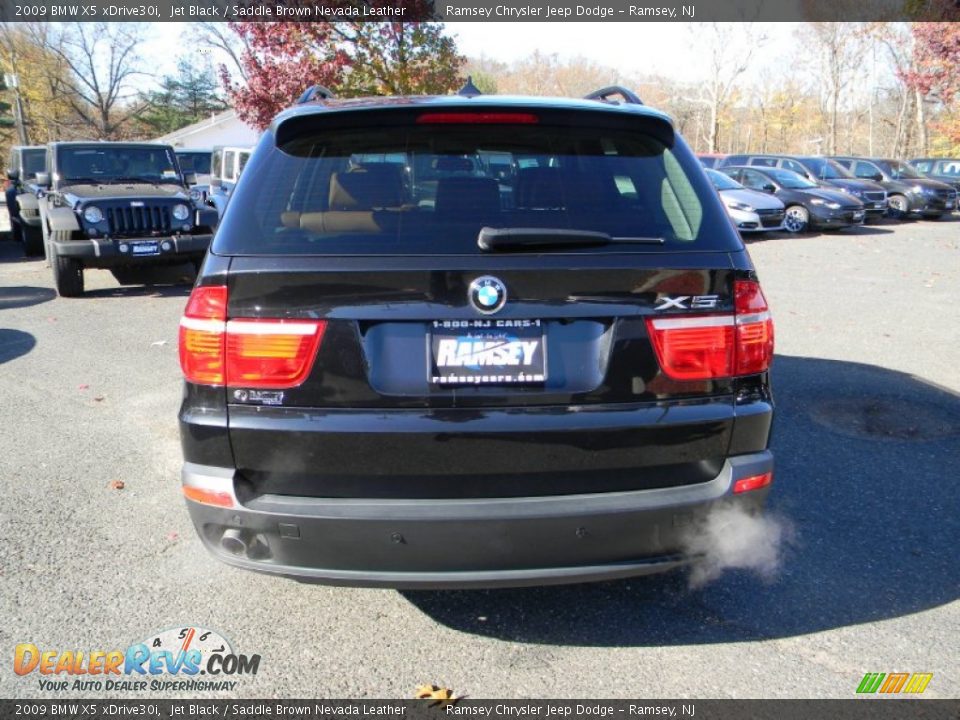2009 BMW X5 xDrive30i Jet Black / Saddle Brown Nevada Leather Photo #6