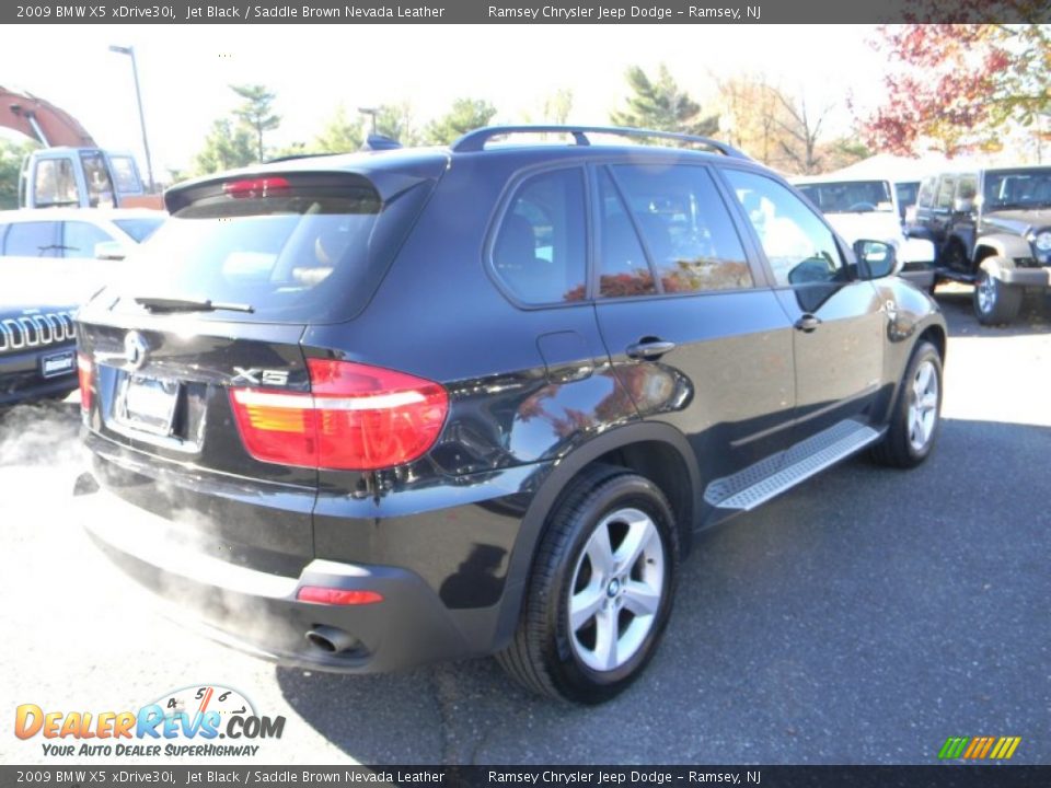 2009 BMW X5 xDrive30i Jet Black / Saddle Brown Nevada Leather Photo #8
