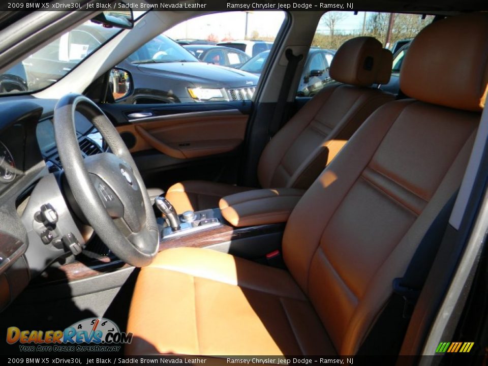 2009 BMW X5 xDrive30i Jet Black / Saddle Brown Nevada Leather Photo #12