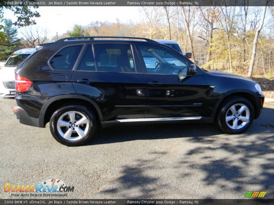 2009 BMW X5 xDrive30i Jet Black / Saddle Brown Nevada Leather Photo #14