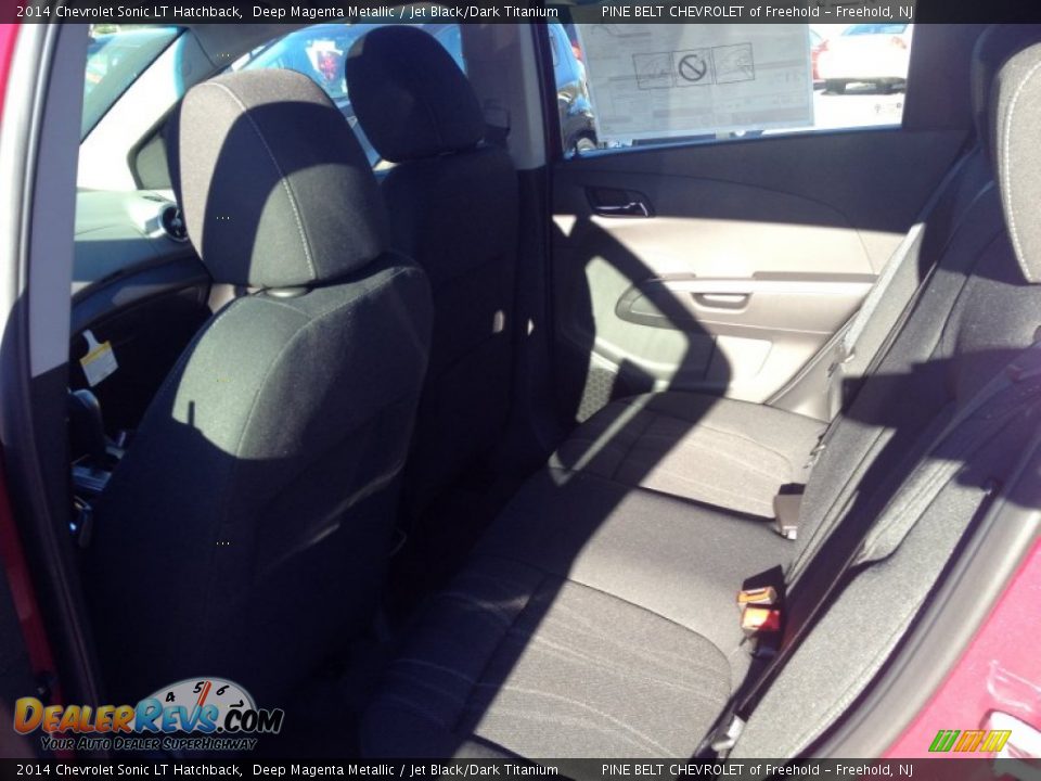 2014 Chevrolet Sonic LT Hatchback Deep Magenta Metallic / Jet Black/Dark Titanium Photo #6