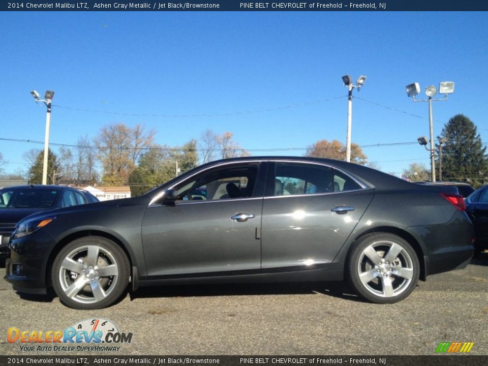 2014 Chevrolet Malibu LTZ Ashen Gray Metallic / Jet Black/Brownstone Photo #3