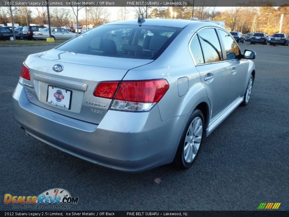 2012 Subaru Legacy 2.5i Limited Ice Silver Metallic / Off Black Photo #7