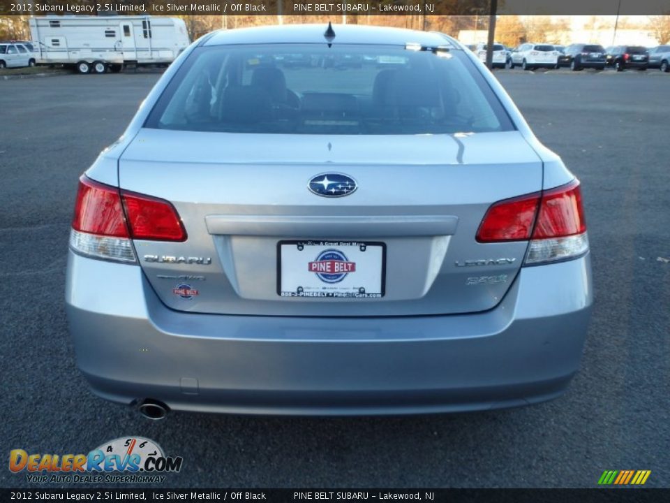 2012 Subaru Legacy 2.5i Limited Ice Silver Metallic / Off Black Photo #8