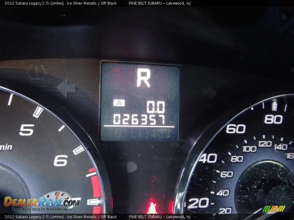 2012 Subaru Legacy 2.5i Limited Ice Silver Metallic / Off Black Photo #25