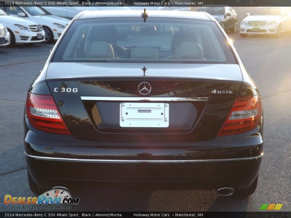 2014 Mercedes-Benz C 300 4Matic Sport Black / Almond/Mocha Photo #4