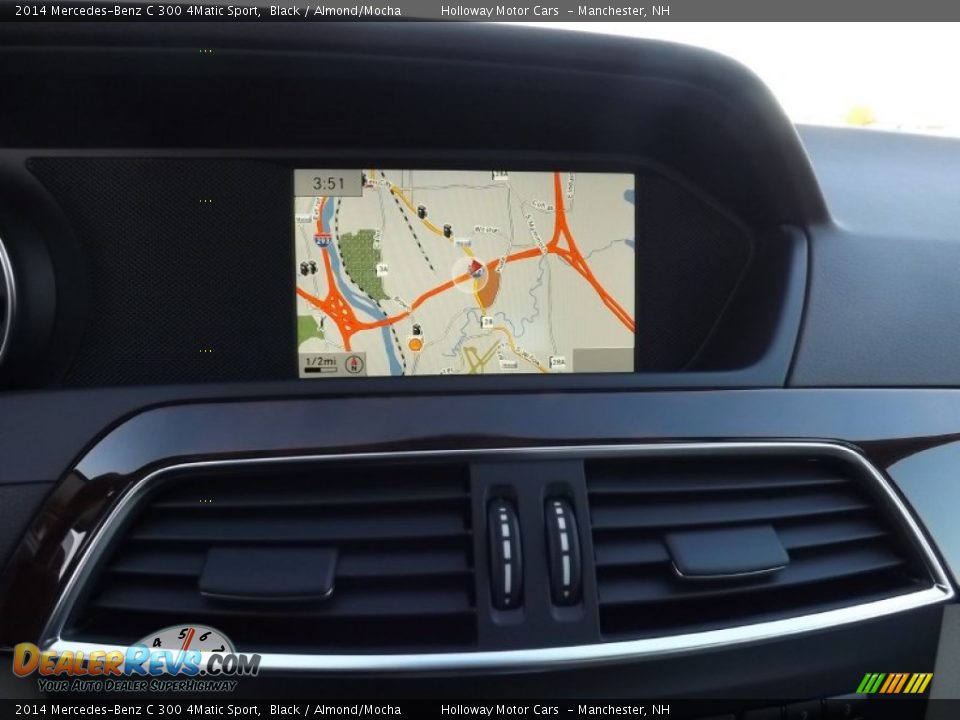 2014 Mercedes-Benz C 300 4Matic Sport Black / Almond/Mocha Photo #9