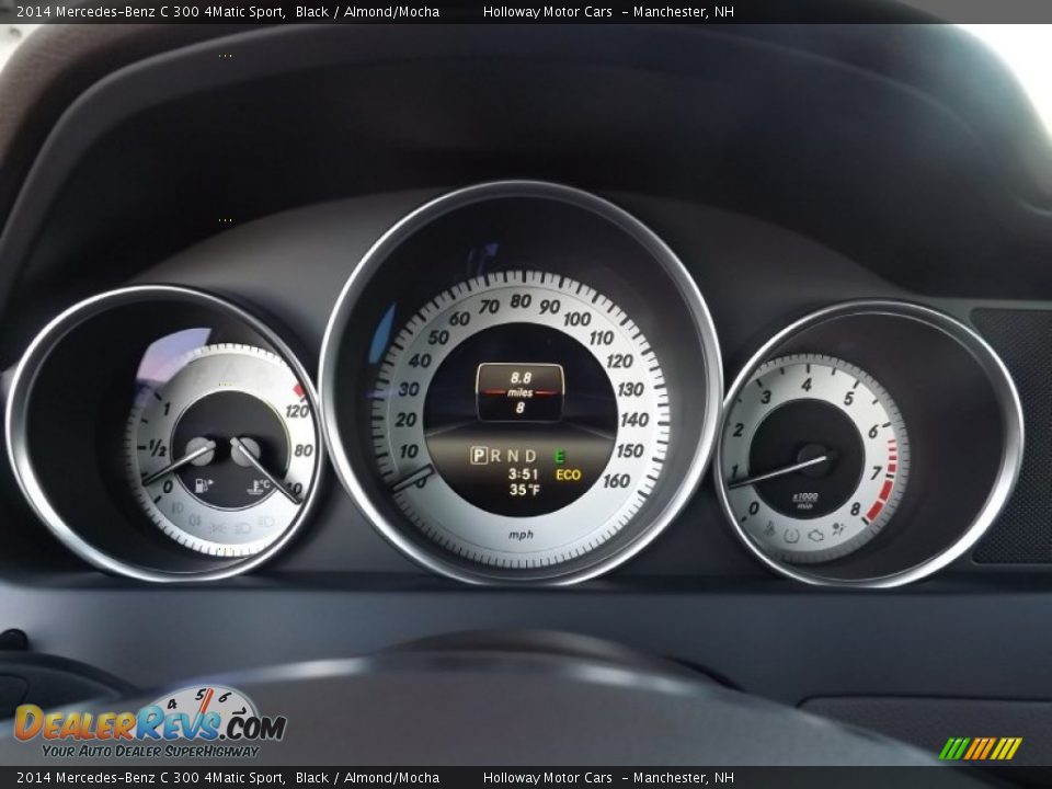 2014 Mercedes-Benz C 300 4Matic Sport Black / Almond/Mocha Photo #10