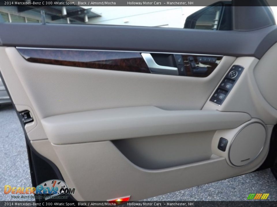 2014 Mercedes-Benz C 300 4Matic Sport Black / Almond/Mocha Photo #13