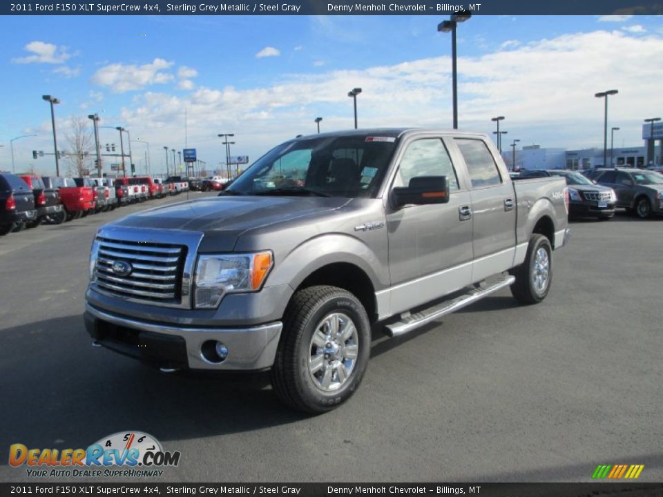2011 Ford F150 XLT SuperCrew 4x4 Sterling Grey Metallic / Steel Gray Photo #2