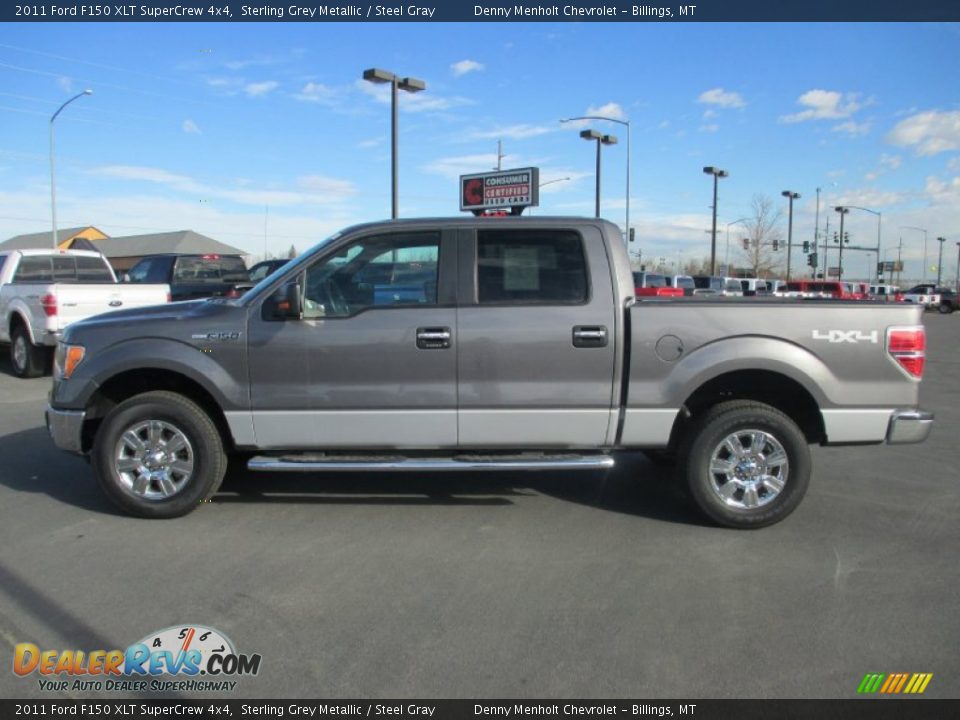 2011 Ford F150 XLT SuperCrew 4x4 Sterling Grey Metallic / Steel Gray Photo #3
