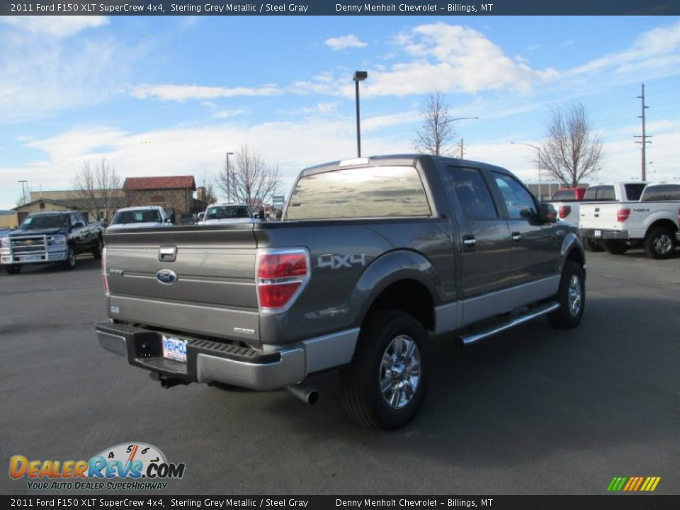 2011 Ford F150 XLT SuperCrew 4x4 Sterling Grey Metallic / Steel Gray Photo #6