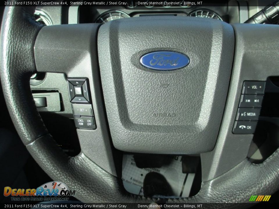 2011 Ford F150 XLT SuperCrew 4x4 Sterling Grey Metallic / Steel Gray Photo #13