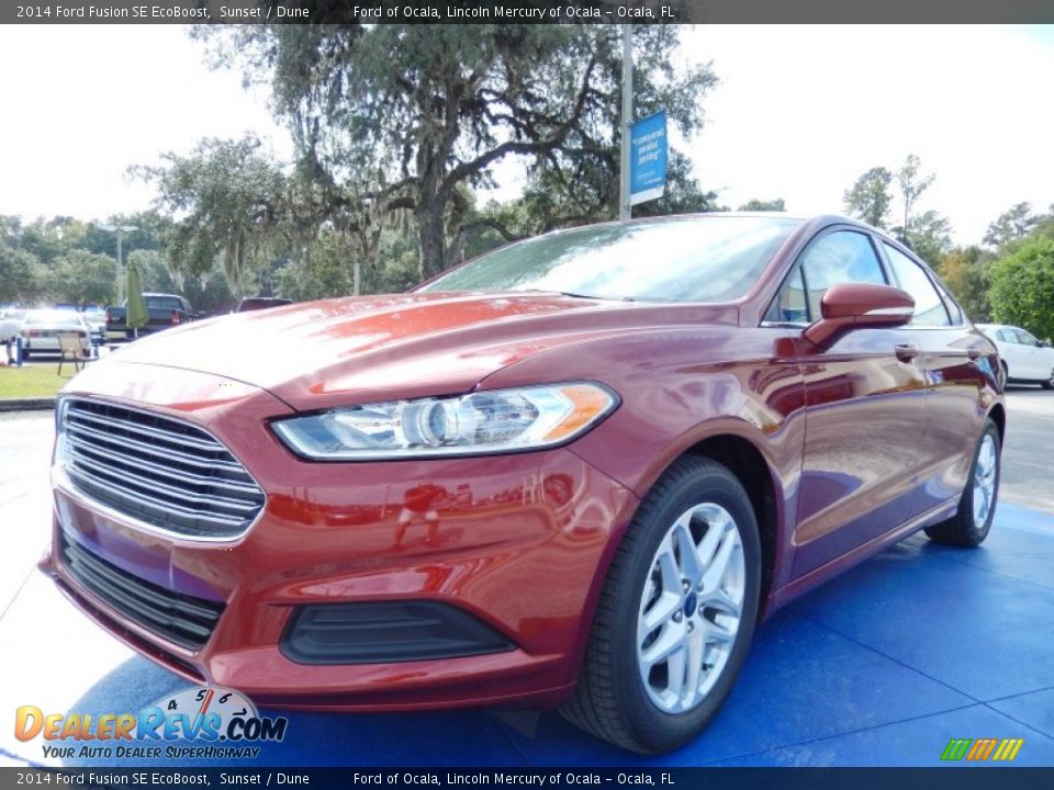 2014 Ford Fusion SE EcoBoost Sunset / Dune Photo #1