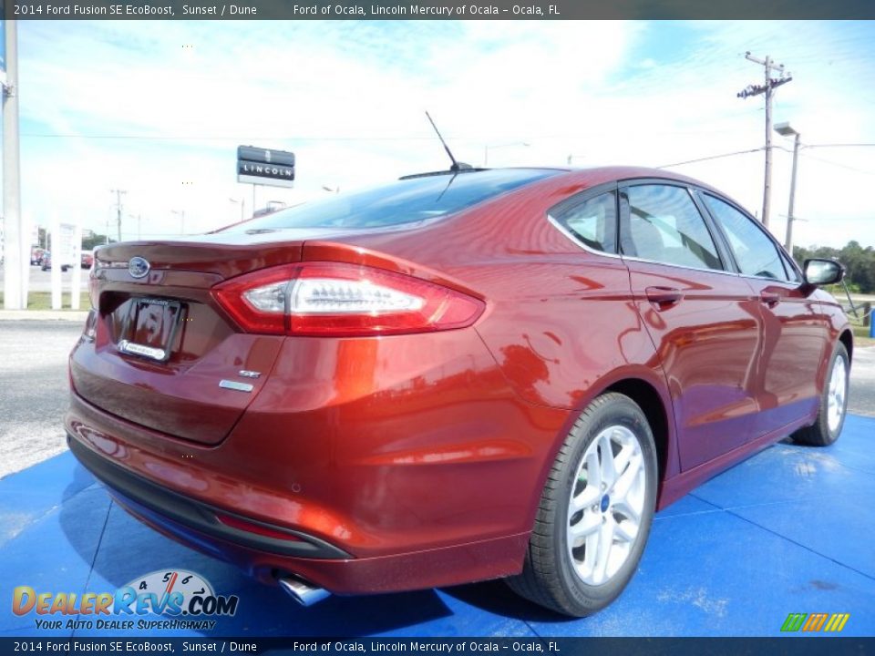 2014 Ford Fusion SE EcoBoost Sunset / Dune Photo #3