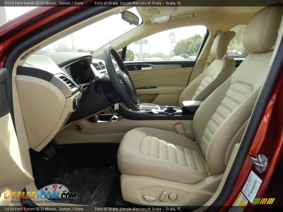 2014 Ford Fusion SE EcoBoost Sunset / Dune Photo #6