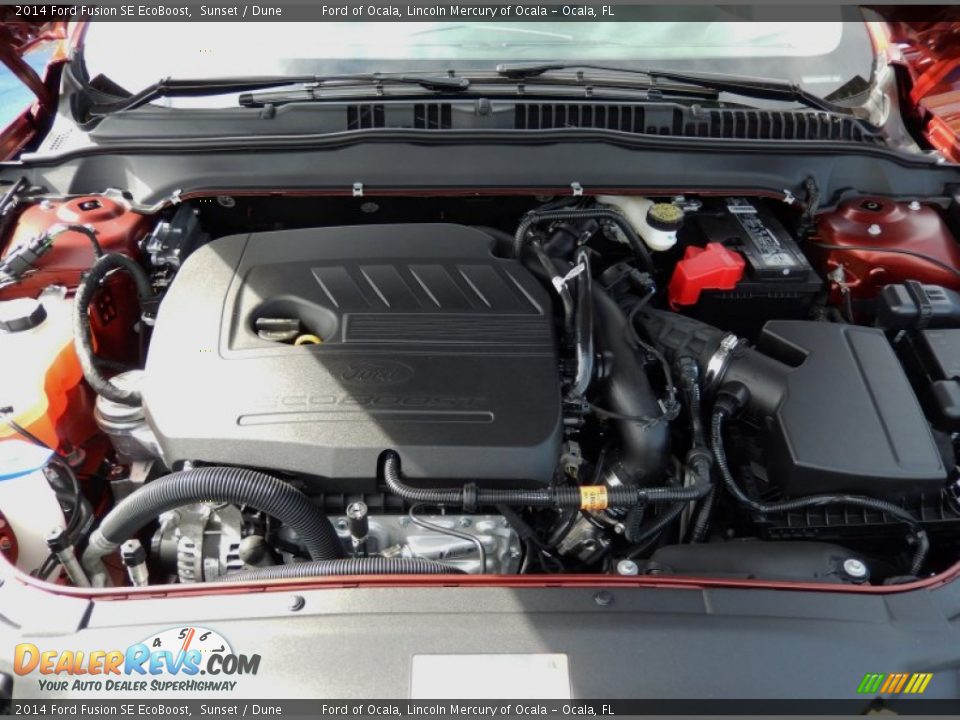 2014 Ford Fusion SE EcoBoost Sunset / Dune Photo #10