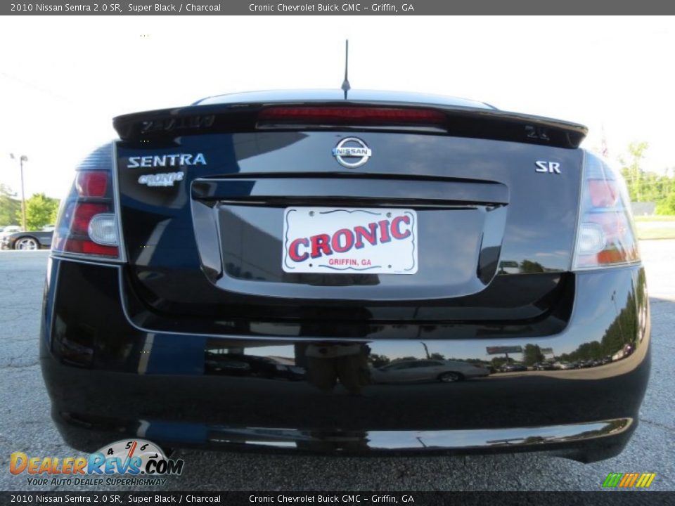 2010 Nissan Sentra 2.0 SR Super Black / Charcoal Photo #6