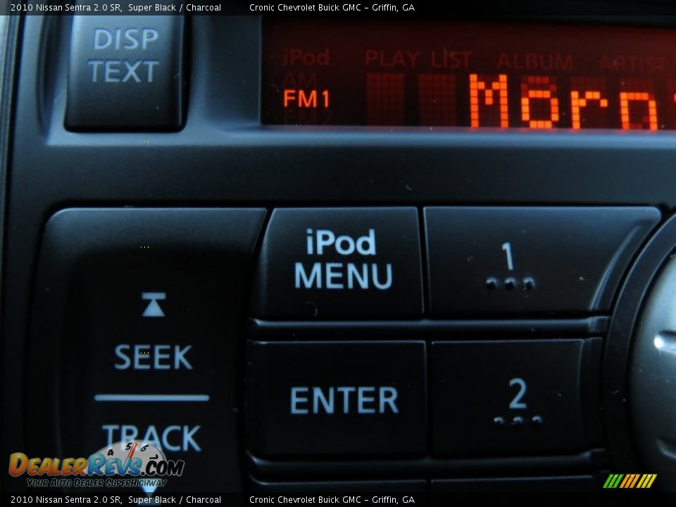 2010 Nissan Sentra 2.0 SR Super Black / Charcoal Photo #22