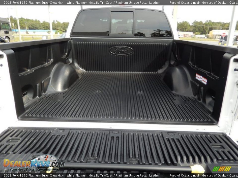 2013 Ford F150 Platinum SuperCrew 4x4 White Platinum Metallic Tri-Coat / Platinum Unique Pecan Leather Photo #4