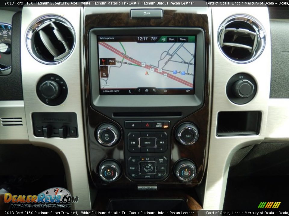 2013 Ford F150 Platinum SuperCrew 4x4 White Platinum Metallic Tri-Coat / Platinum Unique Pecan Leather Photo #11