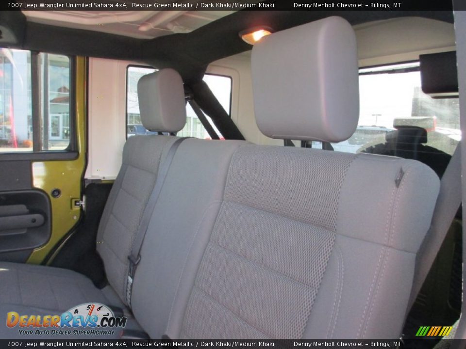 2007 Jeep Wrangler Unlimited Sahara 4x4 Rescue Green Metallic / Dark Khaki/Medium Khaki Photo #9