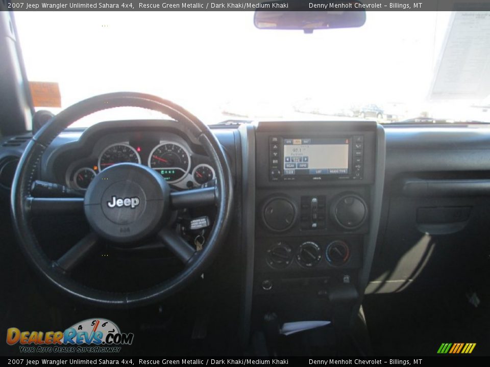 2007 Jeep Wrangler Unlimited Sahara 4x4 Rescue Green Metallic / Dark Khaki/Medium Khaki Photo #10