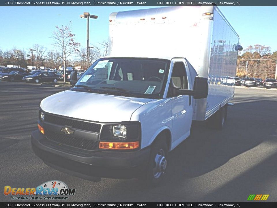 2014 Chevrolet Express Cutaway 3500 Moving Van Summit White / Medium Pewter Photo #1