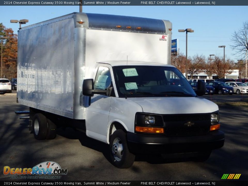 2014 Chevrolet Express Cutaway 3500 Moving Van Summit White / Medium Pewter Photo #3