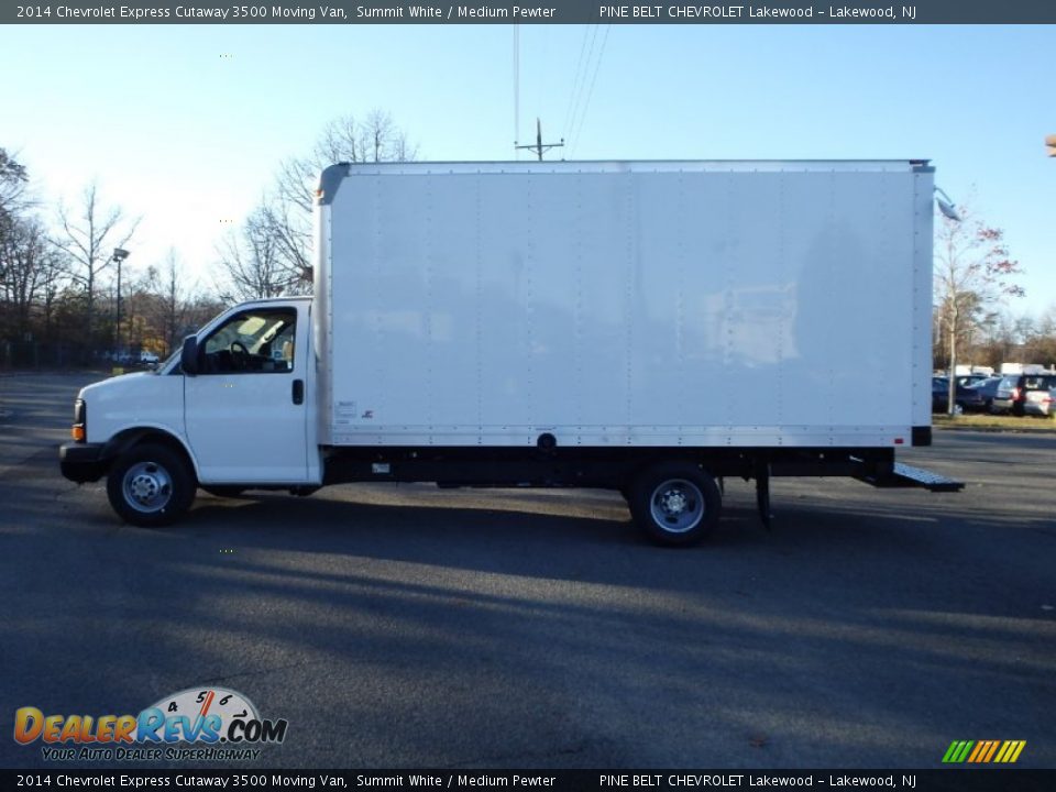2014 Chevrolet Express Cutaway 3500 Moving Van Summit White / Medium Pewter Photo #6