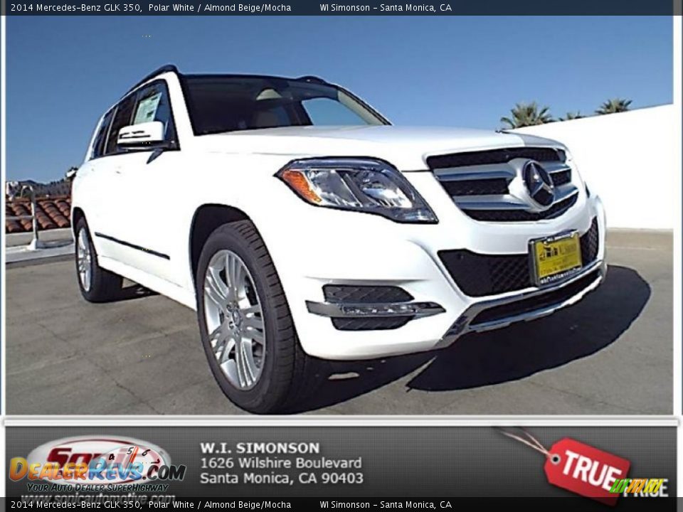 2014 Mercedes-Benz GLK 350 Polar White / Almond Beige/Mocha Photo #1