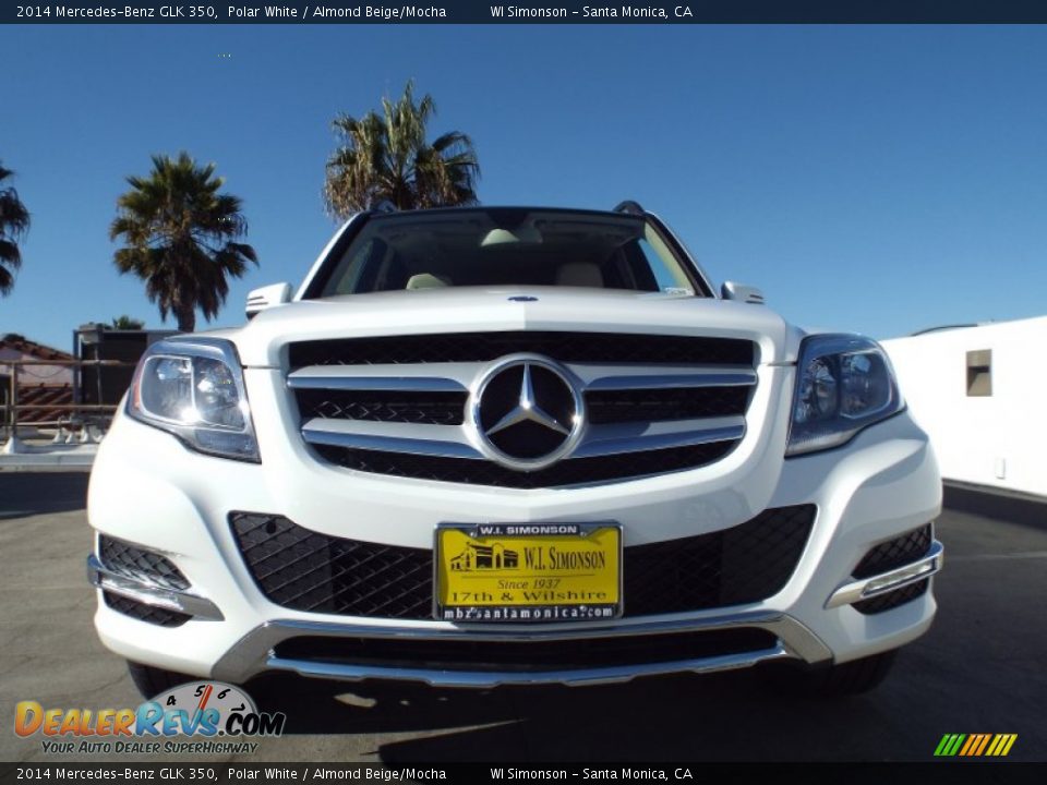 2014 Mercedes-Benz GLK 350 Polar White / Almond Beige/Mocha Photo #2