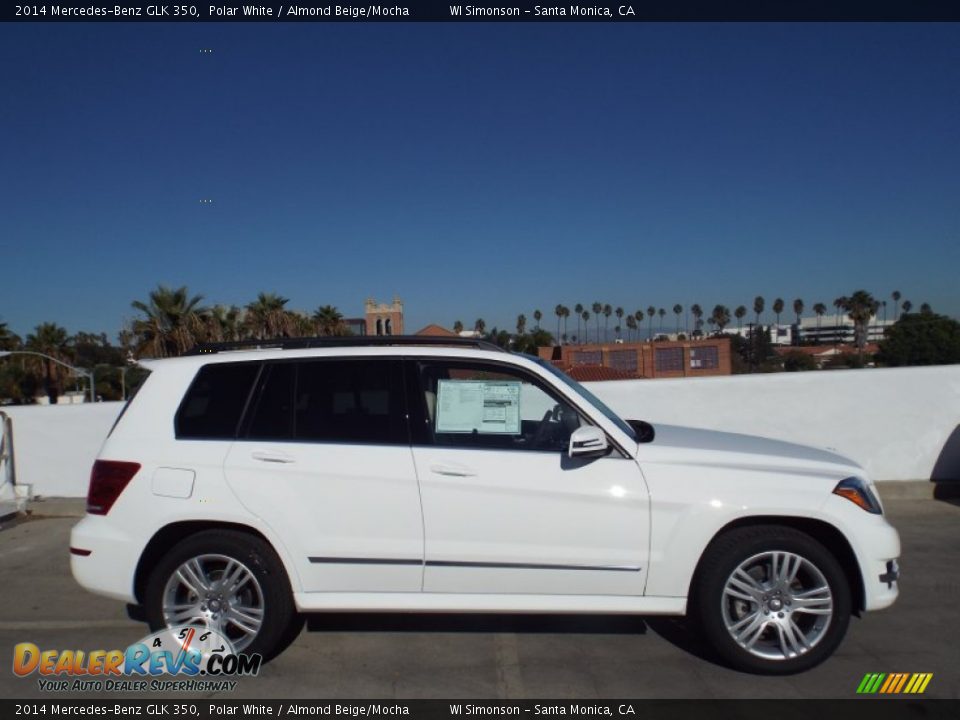 2014 Mercedes-Benz GLK 350 Polar White / Almond Beige/Mocha Photo #3