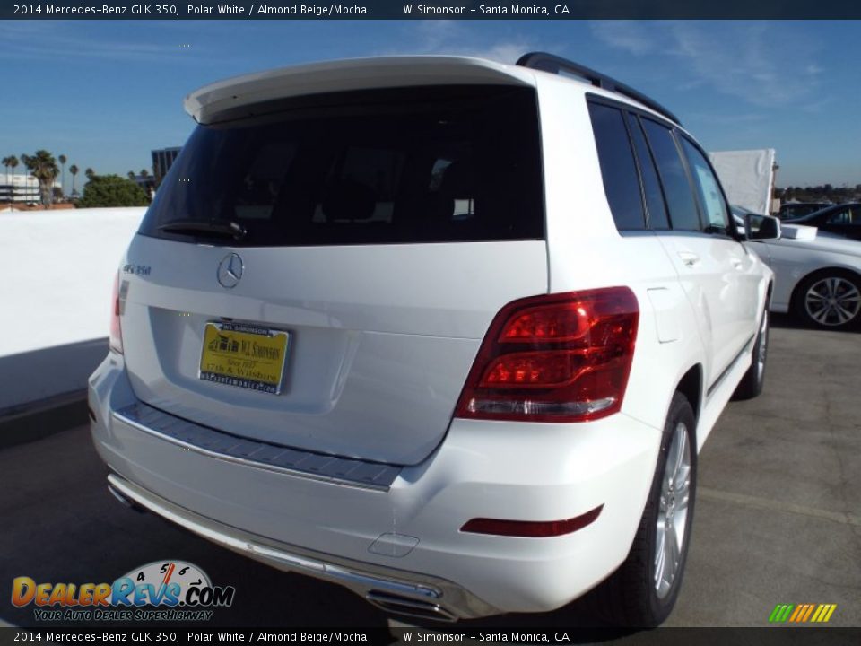 2014 Mercedes-Benz GLK 350 Polar White / Almond Beige/Mocha Photo #4