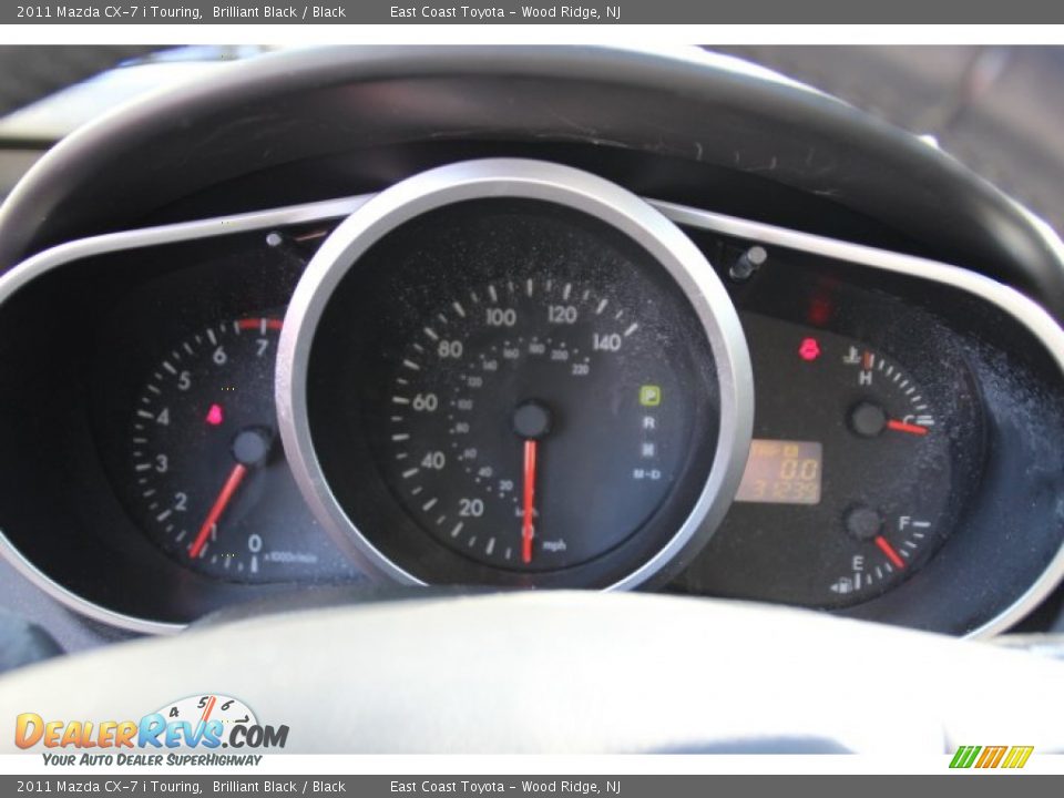 2011 Mazda CX-7 i Touring Brilliant Black / Black Photo #13