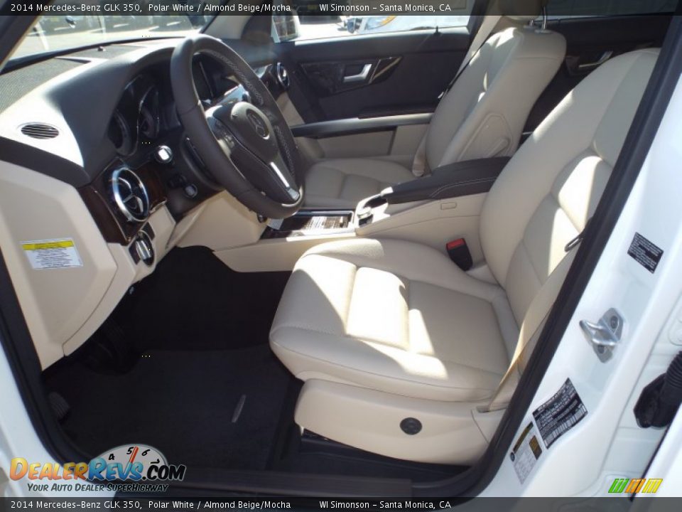 2014 Mercedes-Benz GLK 350 Polar White / Almond Beige/Mocha Photo #7