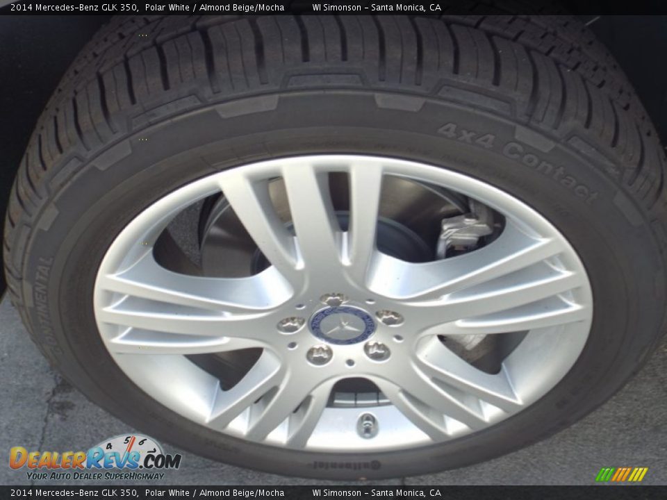 2014 Mercedes-Benz GLK 350 Polar White / Almond Beige/Mocha Photo #10
