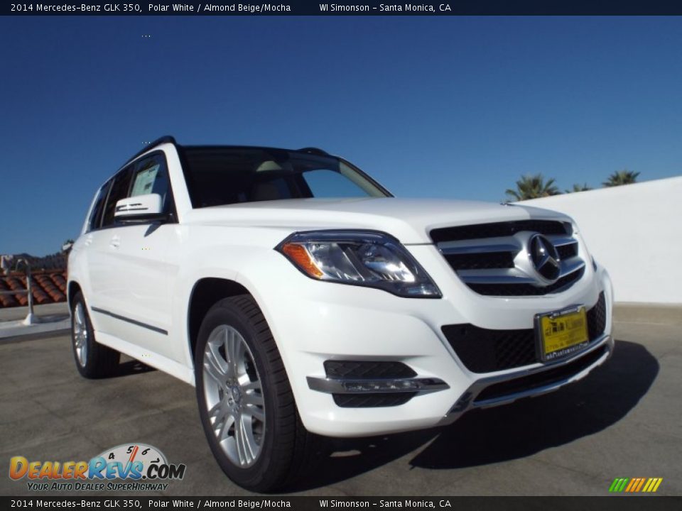 2014 Mercedes-Benz GLK 350 Polar White / Almond Beige/Mocha Photo #11