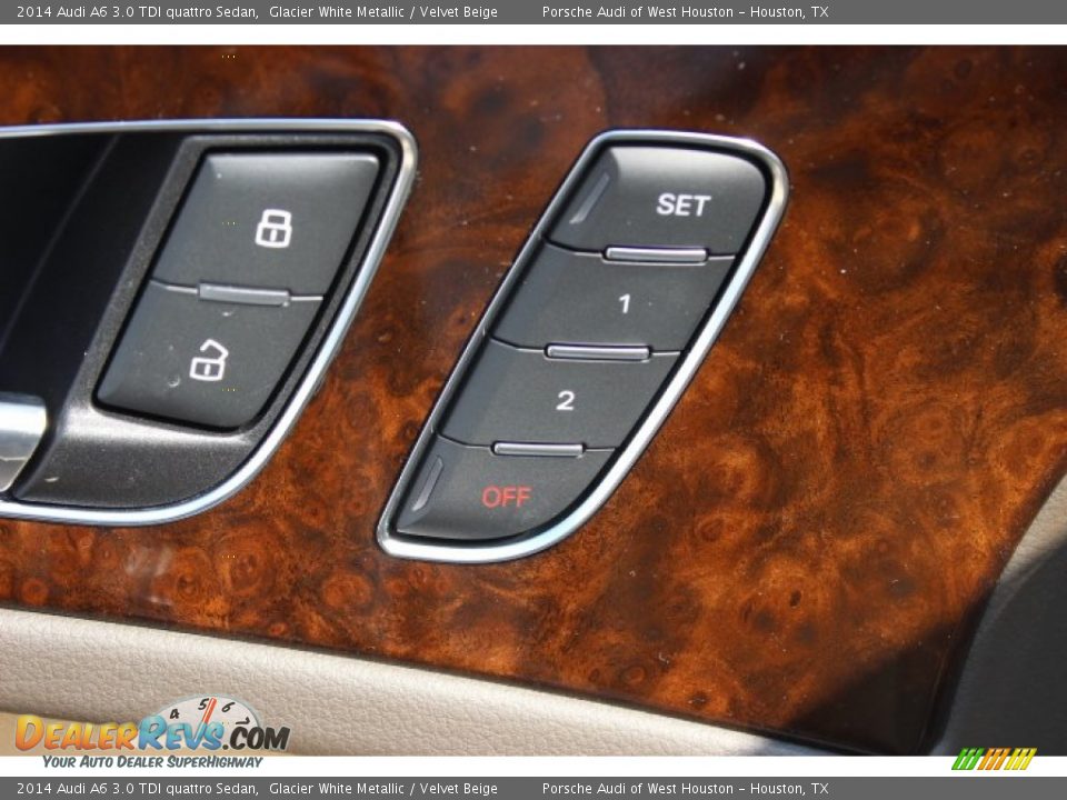2014 Audi A6 3.0 TDI quattro Sedan Glacier White Metallic / Velvet Beige Photo #11