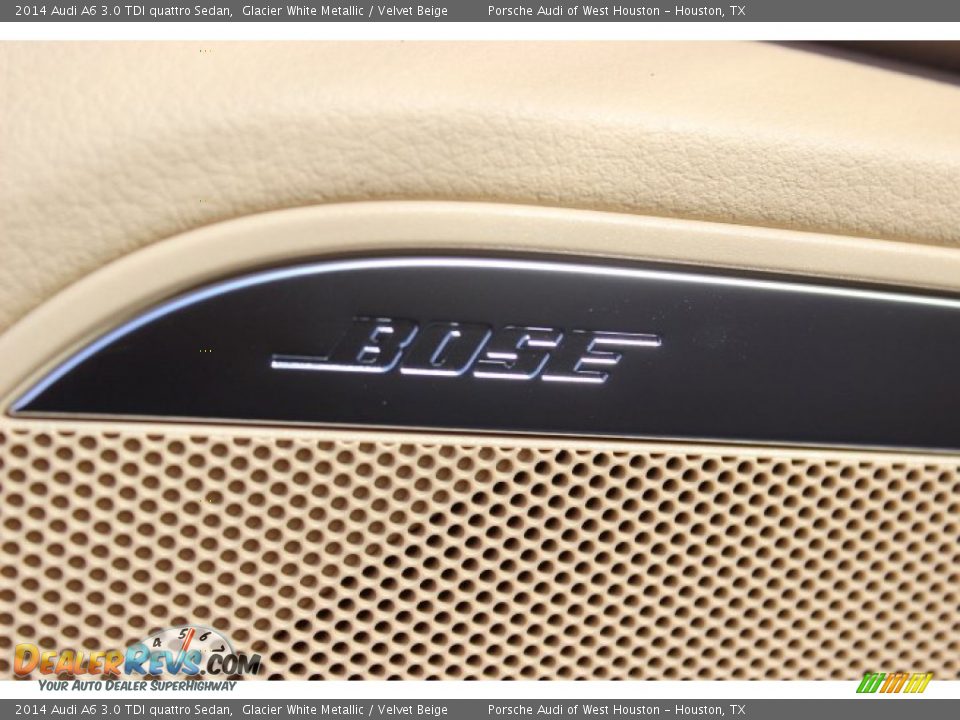 2014 Audi A6 3.0 TDI quattro Sedan Glacier White Metallic / Velvet Beige Photo #12