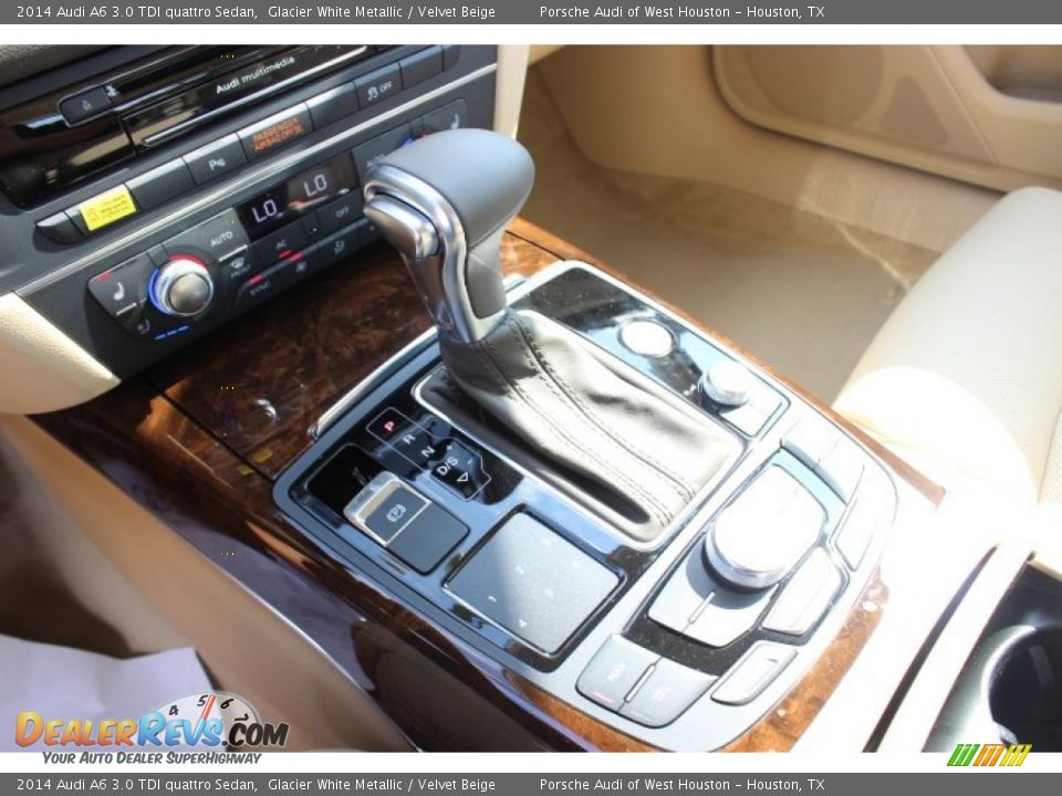 2014 Audi A6 3.0 TDI quattro Sedan Glacier White Metallic / Velvet Beige Photo #17