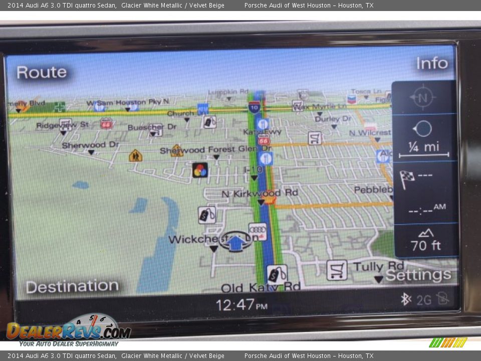 2014 Audi A6 3.0 TDI quattro Sedan Glacier White Metallic / Velvet Beige Photo #20