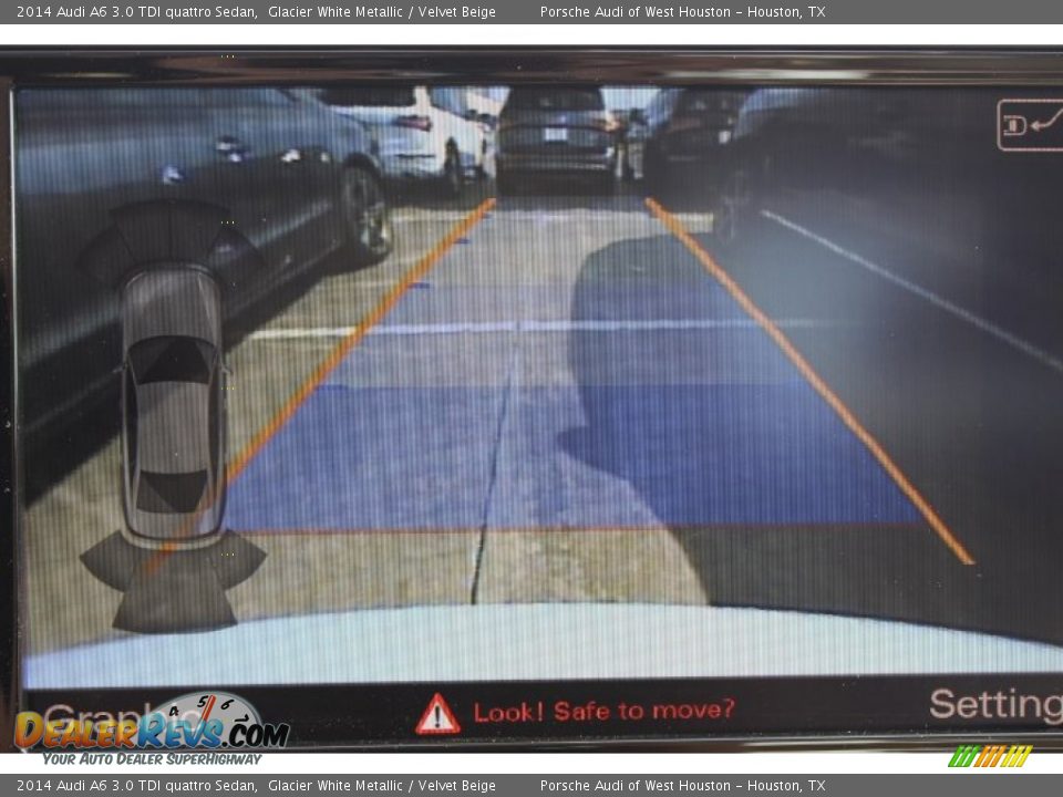 2014 Audi A6 3.0 TDI quattro Sedan Glacier White Metallic / Velvet Beige Photo #21