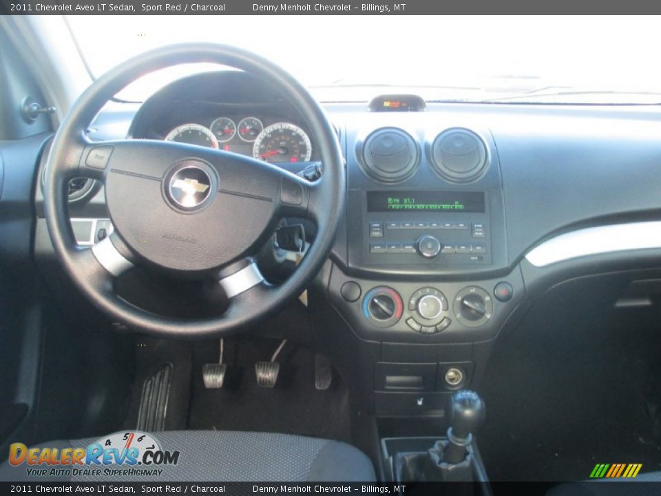 2011 Chevrolet Aveo LT Sedan Sport Red / Charcoal Photo #10