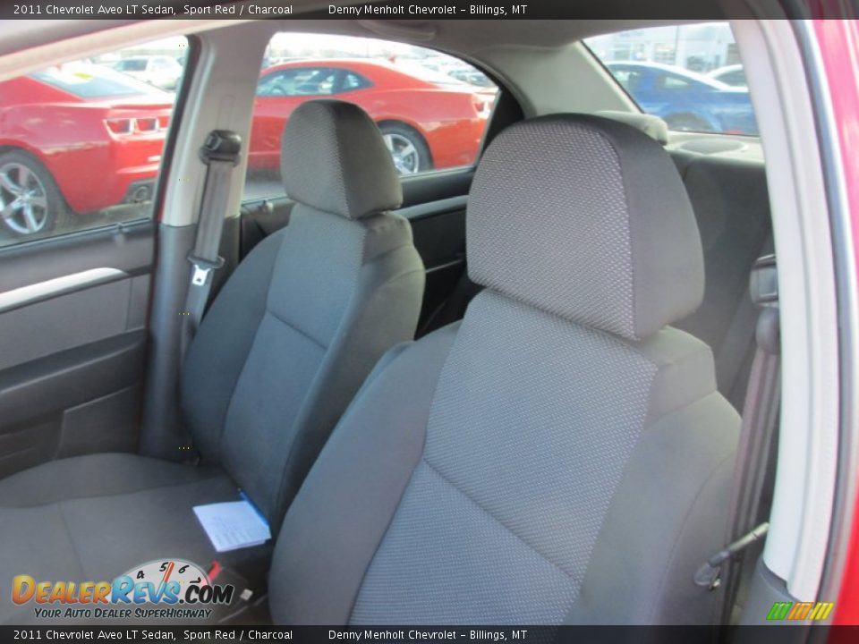 2011 Chevrolet Aveo LT Sedan Sport Red / Charcoal Photo #11