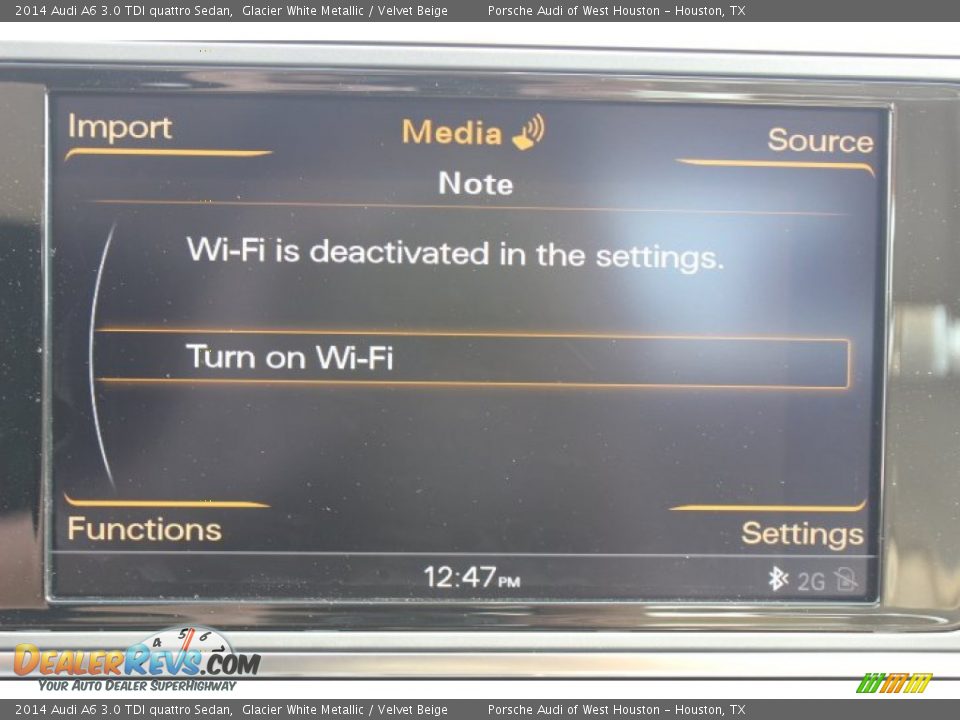 2014 Audi A6 3.0 TDI quattro Sedan Glacier White Metallic / Velvet Beige Photo #24