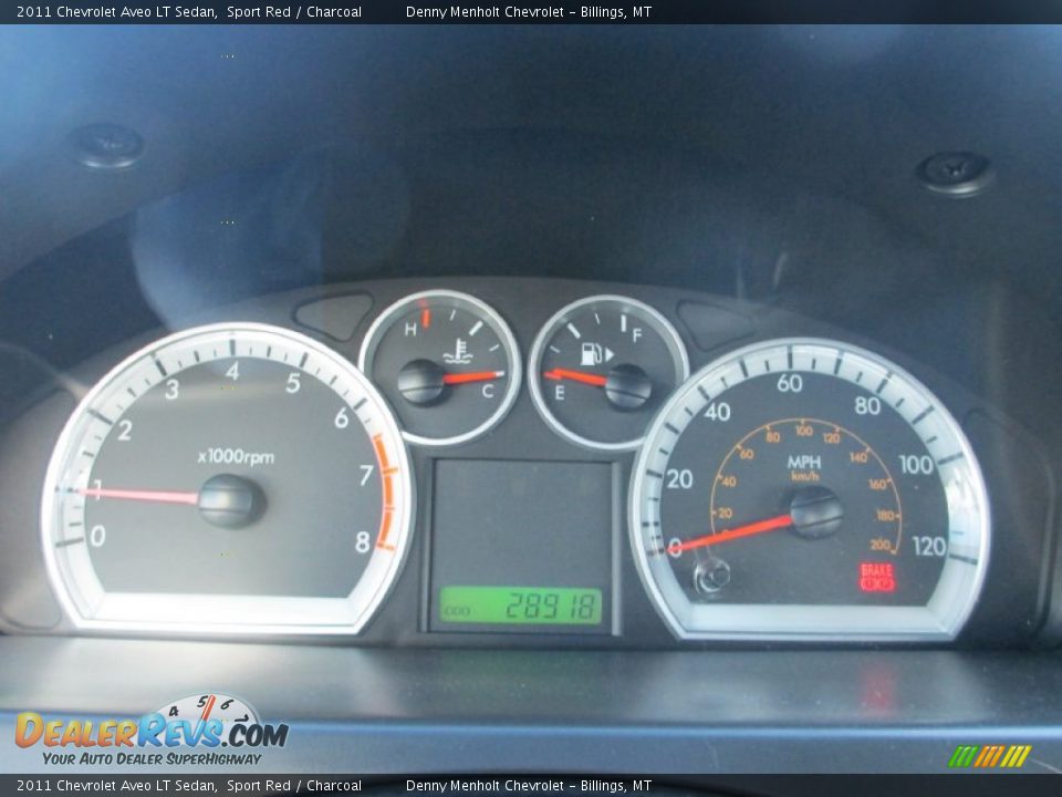 2011 Chevrolet Aveo LT Sedan Sport Red / Charcoal Photo #12