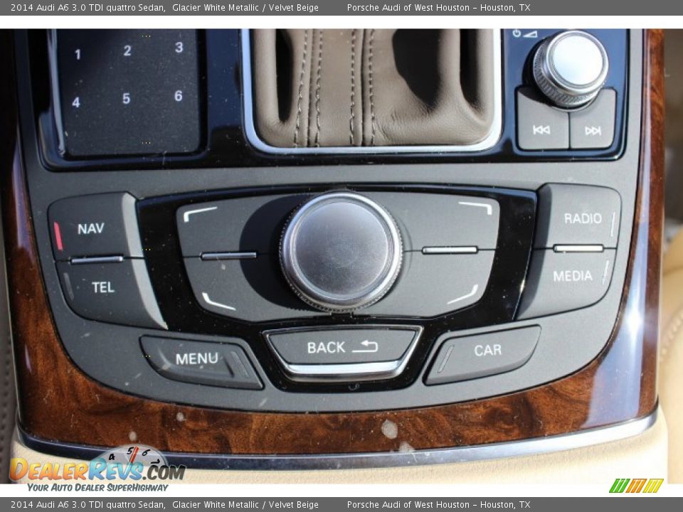 2014 Audi A6 3.0 TDI quattro Sedan Glacier White Metallic / Velvet Beige Photo #26
